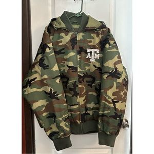 Aggies Collage camouflage hooded jacket